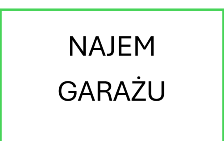 Zdjęcie do najem garażu Zamkowa 13-15